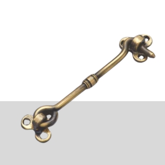 Flower Brass Gate Hook